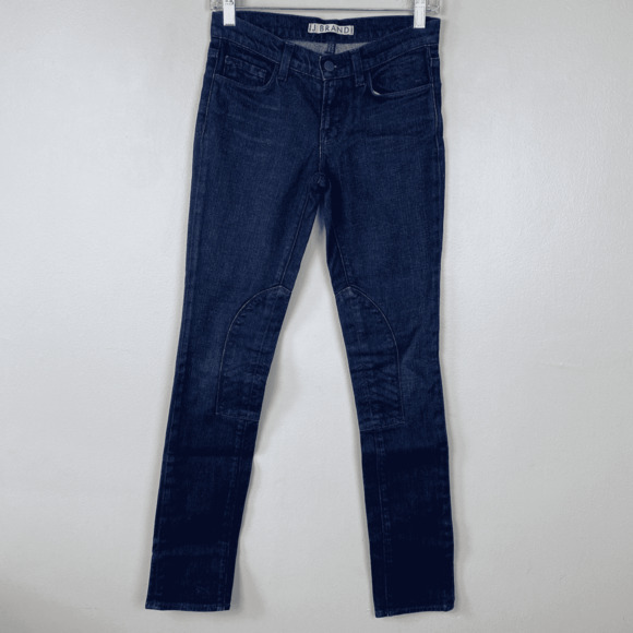 J Brand Suzuki Motorcycle Jeans Stinson Low Rise Skinny Jean Dark‎ Wash Size 26 - Picture 1 of 13